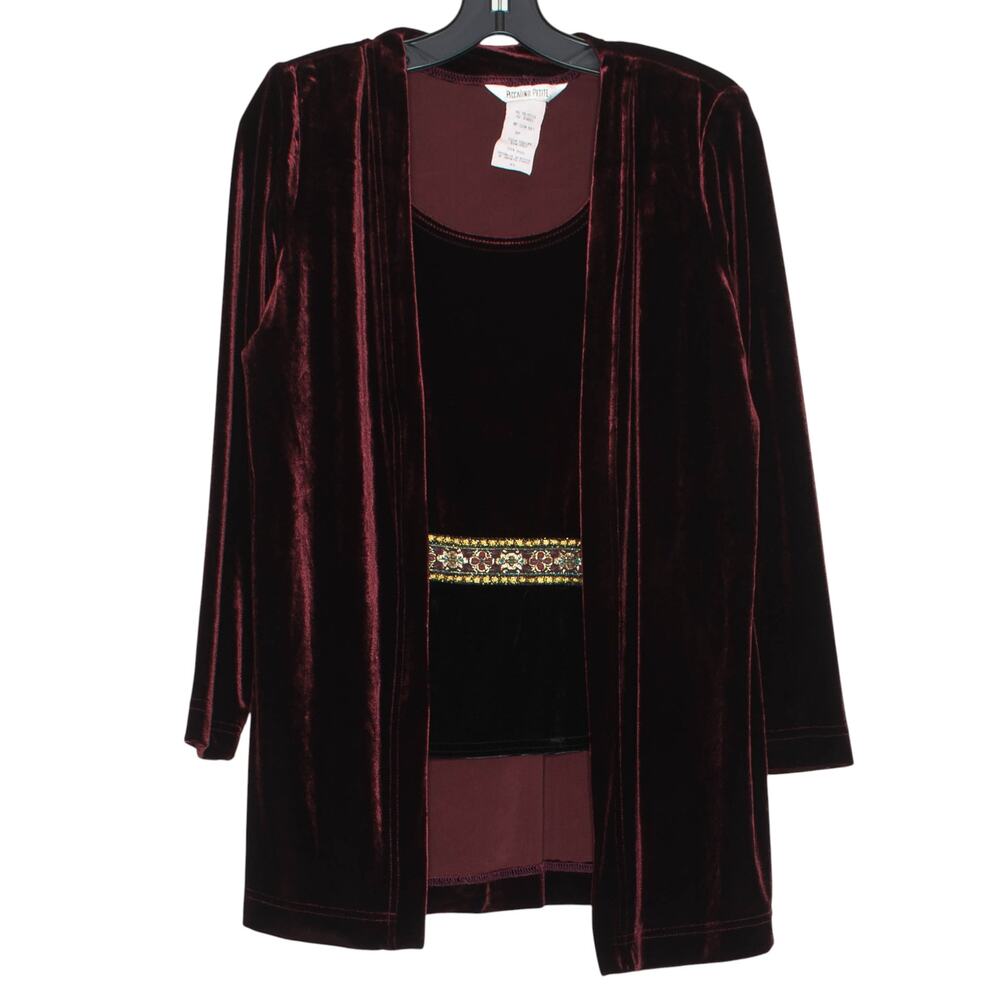 Vintage Top Velvet Whimsigoth Cottage Dark Academia Renaissance Romantic Goth 8P